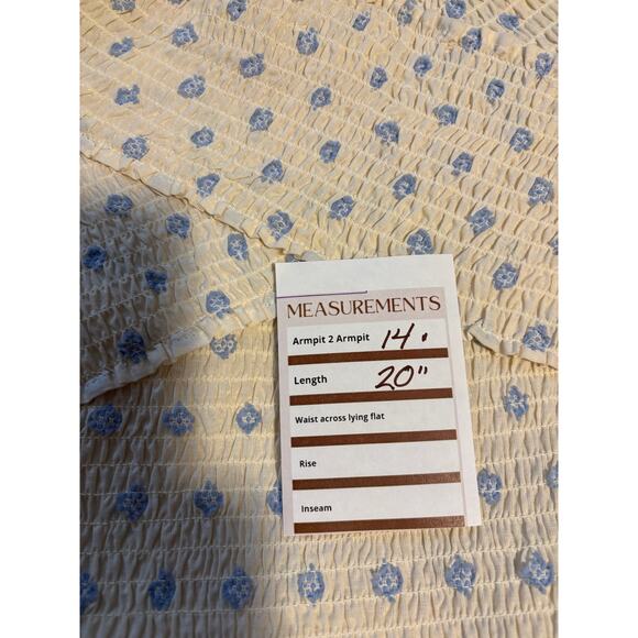 BB Dakota By Steve Madden Cream Textured Dot Top NWT Women’s Medium Long Sleeve - Picture 6 of 9